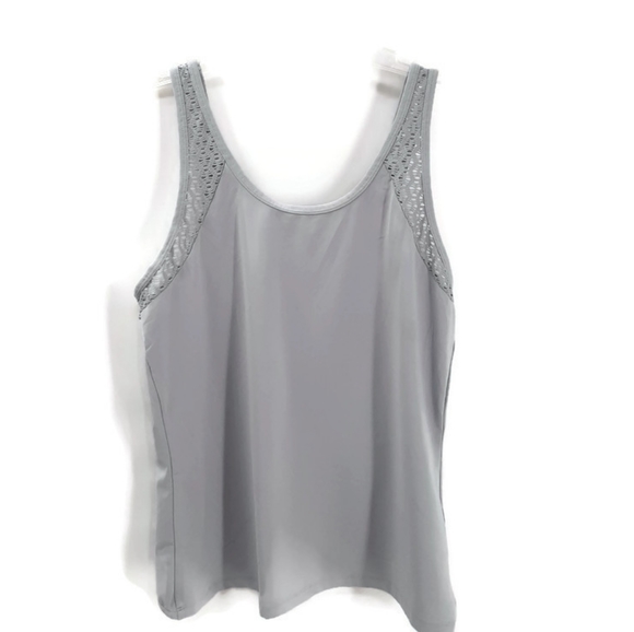 Fabletics gray Dani open tulip back tank t… - Picture 4 of 9